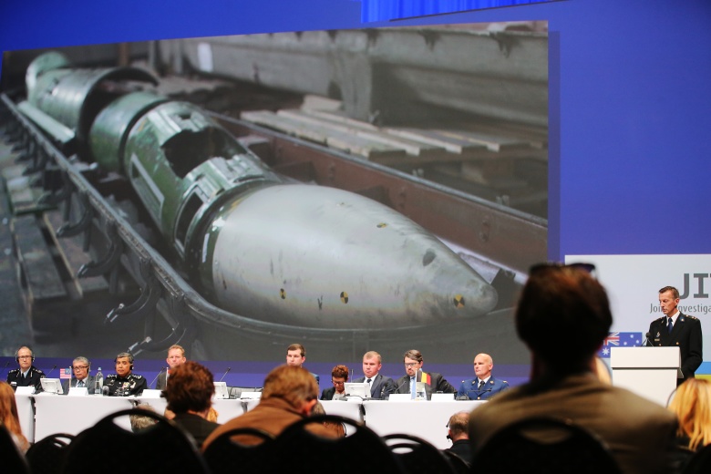 Представление доклада по расследованию крушения на востоке Украины в 2014 году Boeing 777, Ньювегейн.