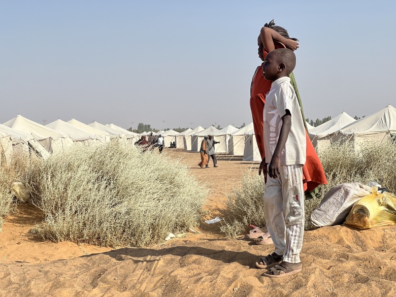 Беженцы из города Эль-Фашир, Судан, 6 ноября 2025 года