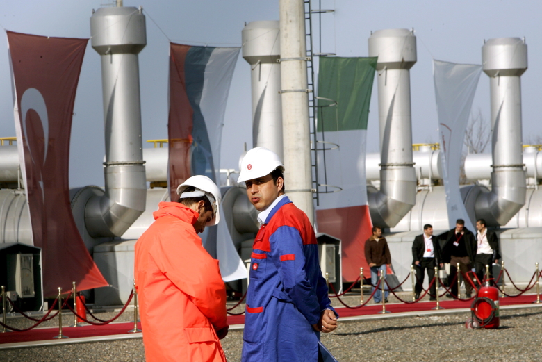 Открытие трансчерноморского газопровода «Голубой поток», Турция.