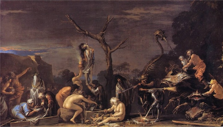 Ведьмы, занятые заклинаниями. Сальватор Роза (Италия, ок 1646)