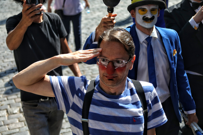 Парад клоунов и мимов в Одессе, сентябрь 2021 года