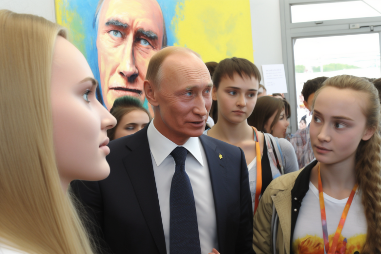 Так мог бы выглядеть путинский Всемирный фестиваль молодежи в представлении нейросети