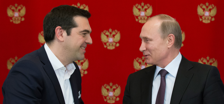 Премьер-министр Греции Алексис Ципрас и Владимир Путин.