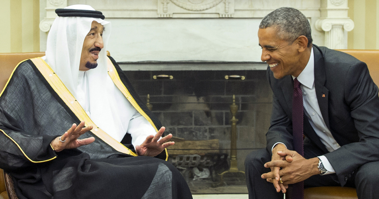 Король Саудовской Аравии Салман и президент США Барак Обама.
