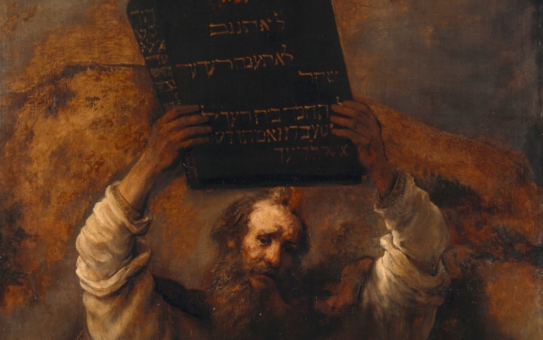 Рембрандт. Моисей, разбивающий Скрижали Завета