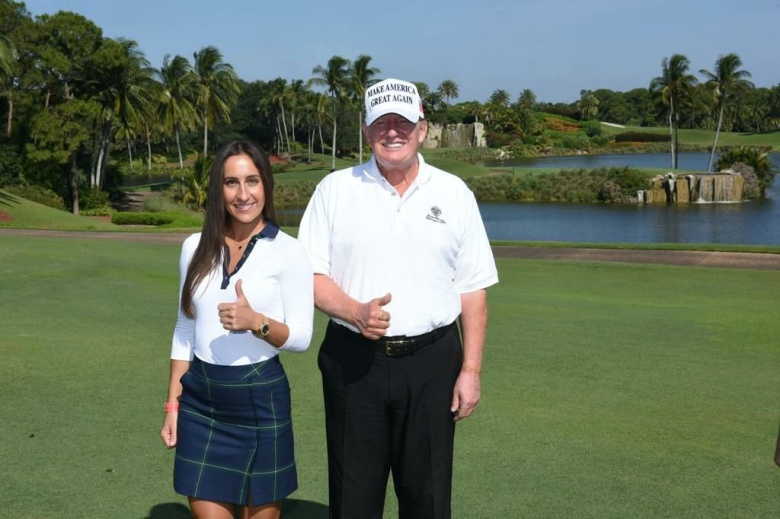 Ящишин и Трамп в Международном гольф-клубе имени Дональда Трампа