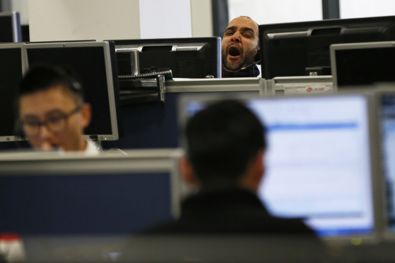 Работники фондовой биржи в Лондоне. Фото: Stefan Wermuth / Reuters