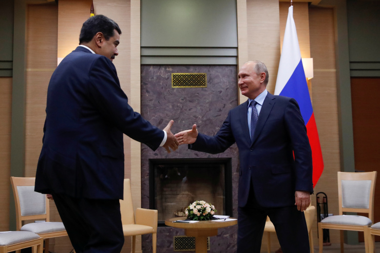 Николас Мадуро и Владимир Путин на встрече в Москве. Фото: Maxim Shemetov / Reuters