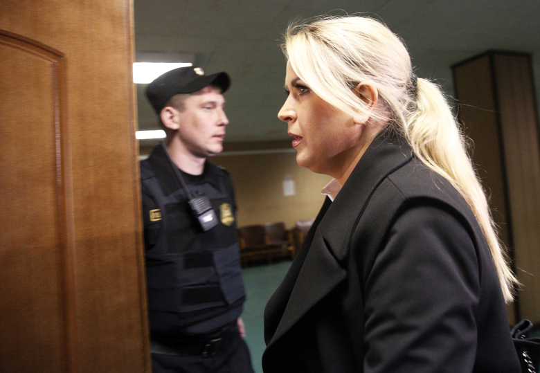 Евгения Васильева, перед оглашением приговора в Пресненском суде.