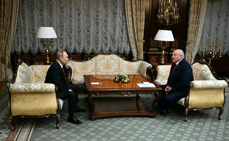 Владимир Путин и Александр Лукашенко на российско-белорусском саммите в Минске, декабрь 2022 года