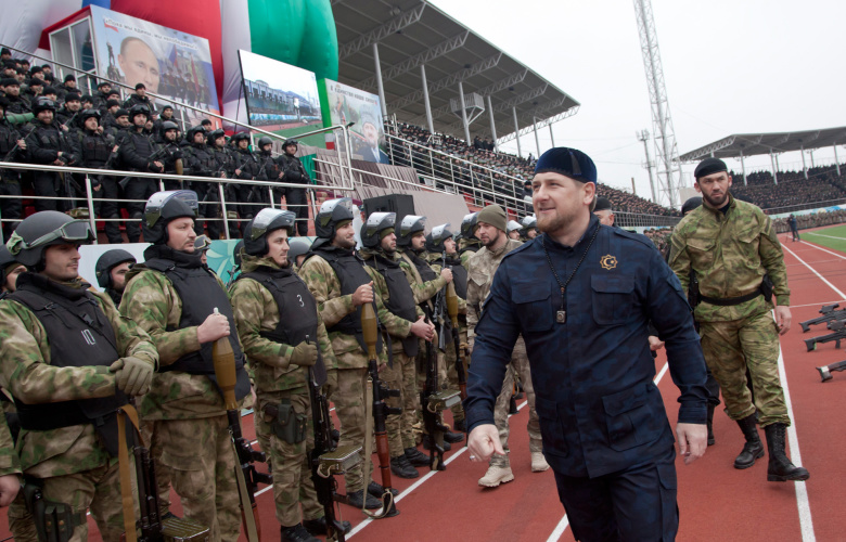 Глава Чечни Рамзан Кадыров после обращения к чеченскому народу и всем жителям России.