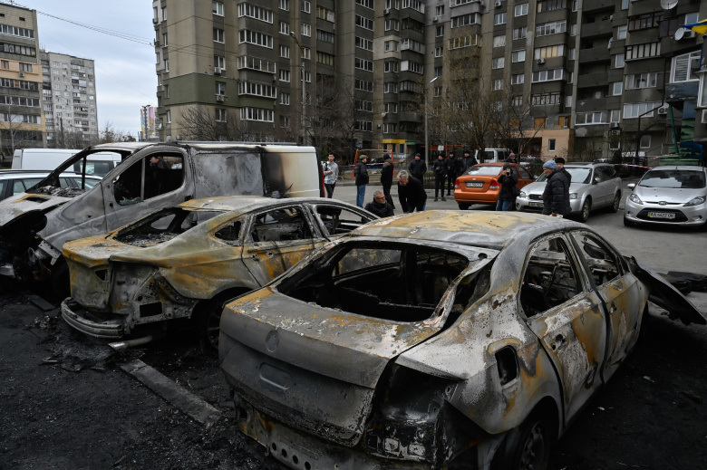 Киев. Последствия ракетного удара