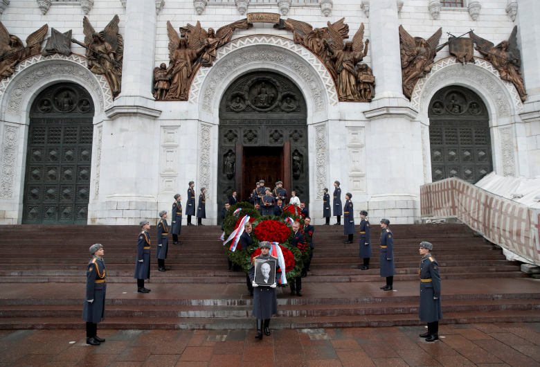 Прощание с Юрием Лужковым. Фото: Maxim Shemetov / Reuters
