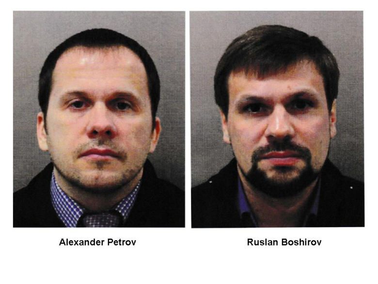 Александр Петров и Руслан Боширов. Фото:  Metroplitan Police / Reuters