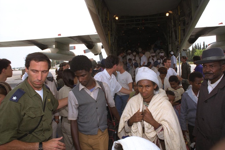 Эфиопские евреи, прибывшие в Израиль в ходе операции "Шломо" (1991)