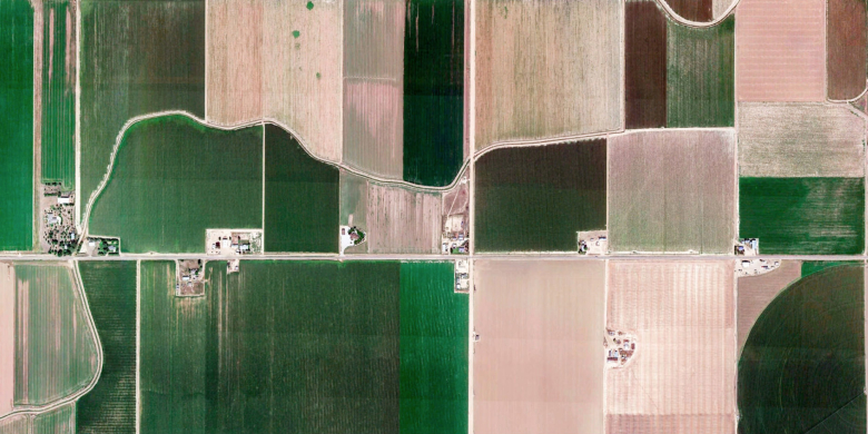 Спутниковый снимок. Кинсберг, США.