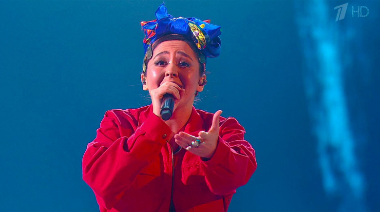 Выступление Манижи на Евровидении. Фото: скриншот Первого канала