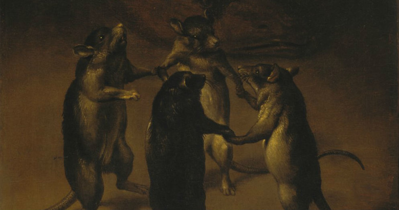 Танец крыс. Фердинанд ван Кессель (1648 – 1696).