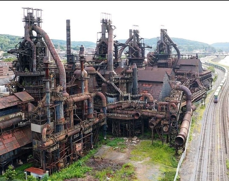 Заброшенный завод стальной корпорации The Bethlehem Steel (Пенсильвания, США)
