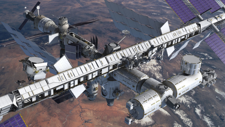 Установка AMS на борту Международной космической станции. Фото: NASA