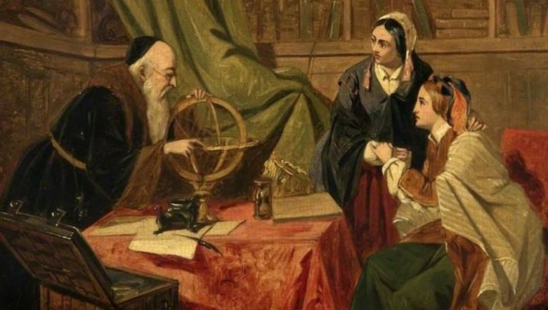 Консультация у астролога. Картина Генри Нельсона О’Нила (1817–1880)