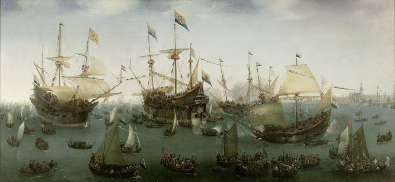 На заре Золотого века: "Возвращение в Амстердам второй экспедиции в Ост-Индию" (Корнелис Вром, 1599)