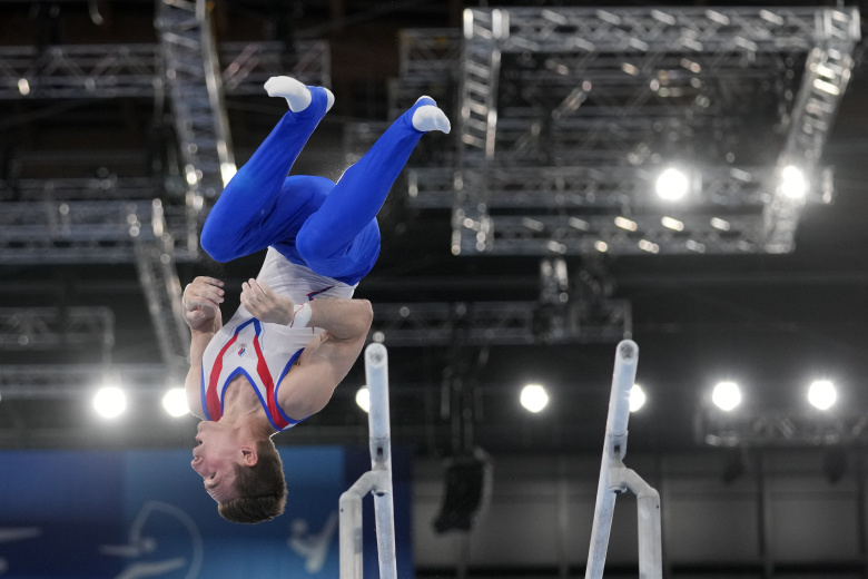 Олимпиада-2020 в Токио. Спортивная гимнастика. Финал. Мужчины. Давид Белявский. Фото: Gregory Bull / AP/TASS