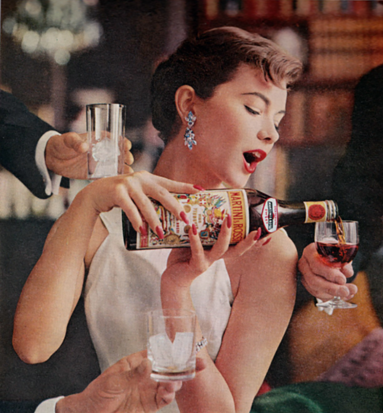 Реклама вермута Martini, 1959