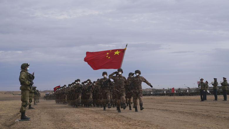 Китайские войска участвуют в контртеррористических учениях "Peace Mission 2021" стран ШОС. Фото: Mei Shixiong / XinHua / Global Look Press