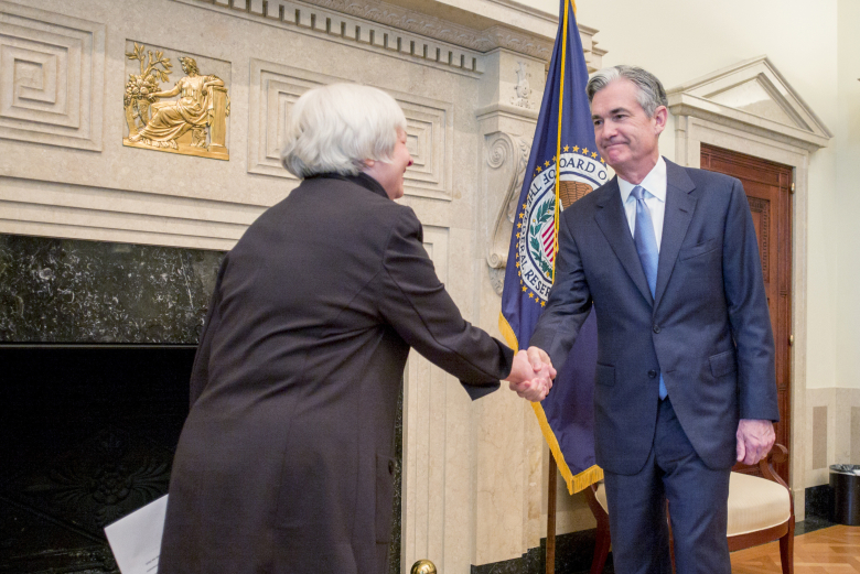 Джанет Йеллен и Джером Пауэлл. Фото: U.S. Federal Reserve / Reuters