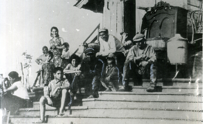 Переселенческий пункт на станции Бира. 1932