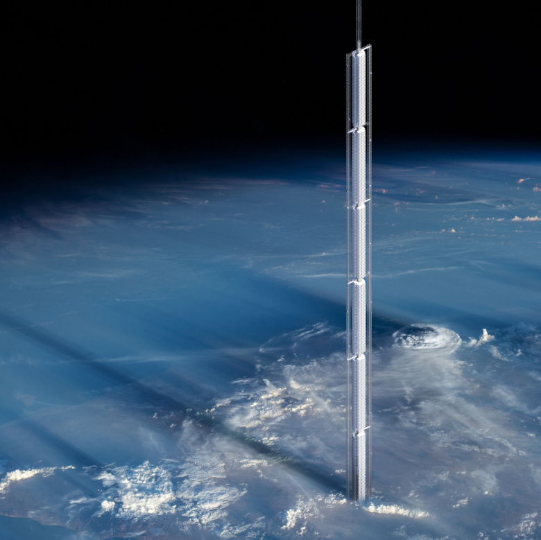 Проект космического небоскреба Analemma Tower. Фото: cloudsao.com