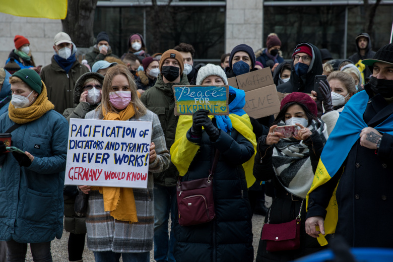 Митинг против войны на Украине в Берлине