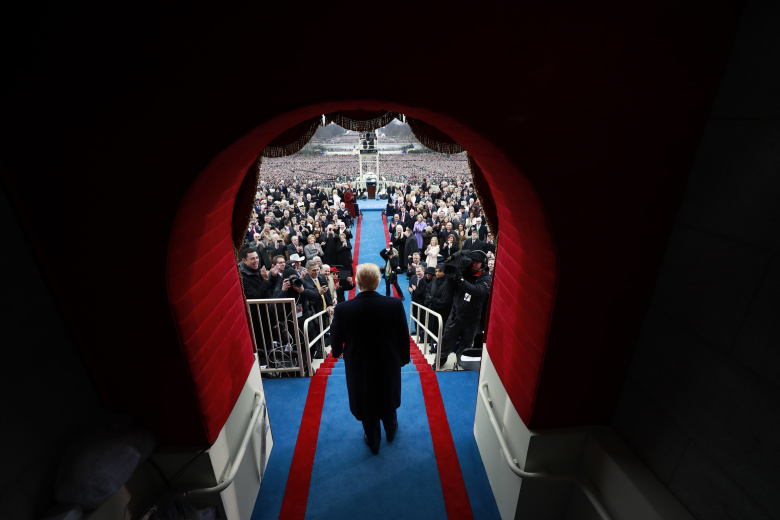 Дональд Трамп на церемонии инаугурации. Фото: Doug Mills / Reuters