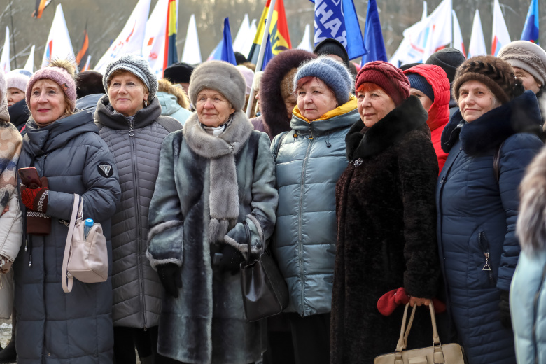 Пермь,  23 февраля 2023 года. Митинг-концерт к Дню защитника Отечества в Парке имени Горького