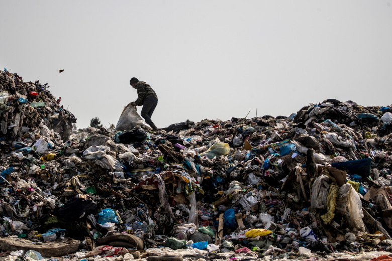 Полигон твердых бытовых отходов Ядрово в Подмосковье. Фото: Сергей Бобылев / ТАСС