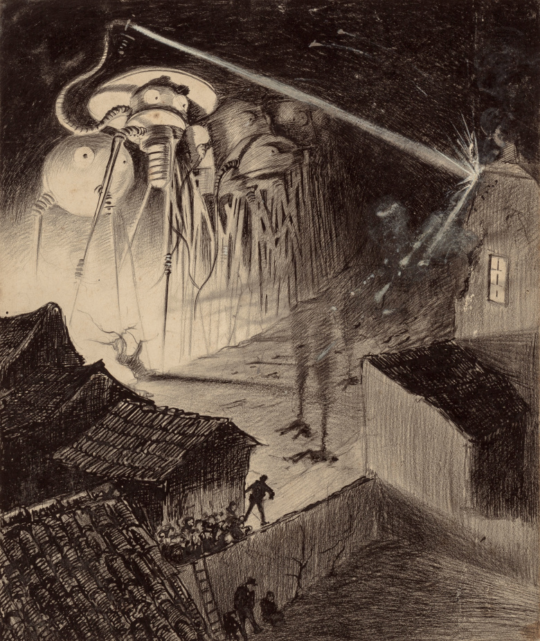 Иллюстрация к изданию «Война миров» 1906 года, художник Кориа. Иллюстрация: wikipedia.org