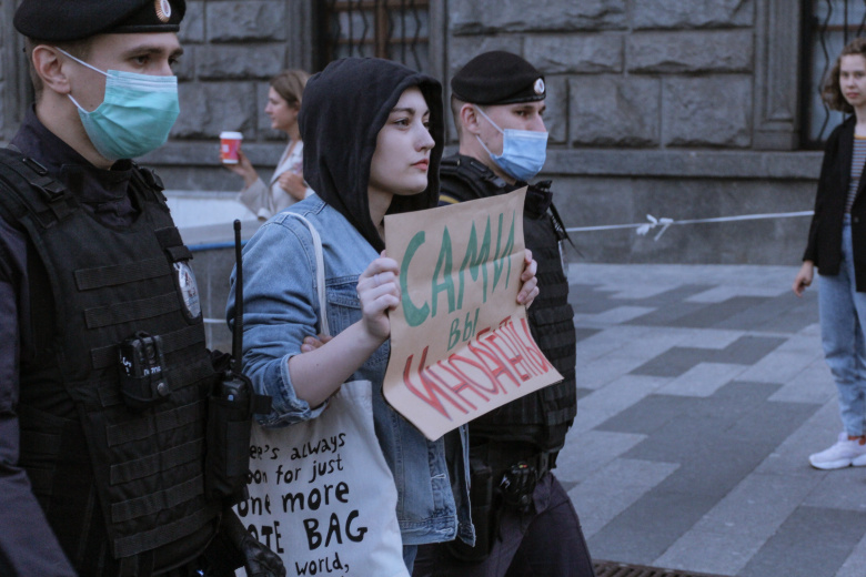 Задержания активистов у здания ФСБ на Лубянке. Фото: Dmitry Maltera/Global Look Press