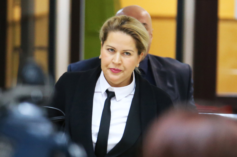 Евгения Васильева, перед началом рассмотрения дела о хищениях в "Оборонсервисе".
