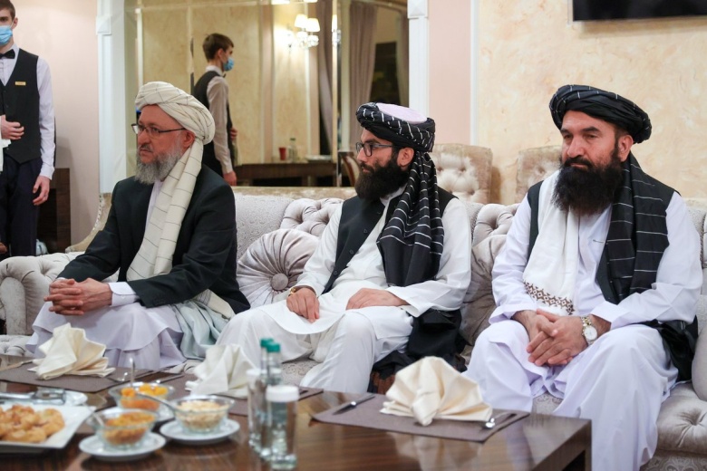 Представители запрещенного в РФ движения «Талибан» на переговорах с МИД РФ