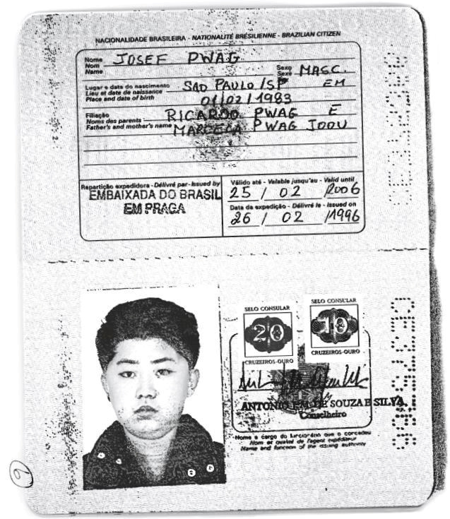 Скан бразильского паспорта Ким Чен Ына / Reuters