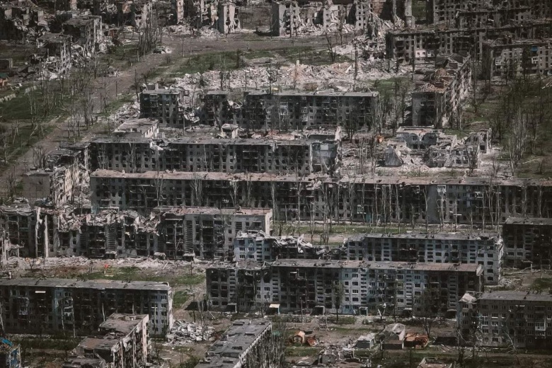 Разрушенный Бахмут, 2024 год