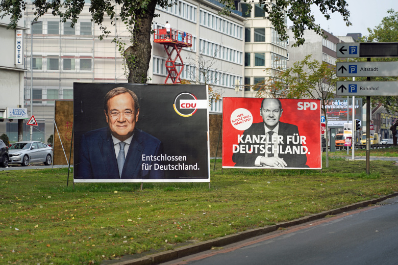 Предвыборный плакаты. Фото: Stefan Zeitz / IMAGO / Global Look Press