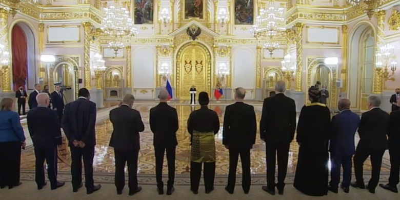 Путин на встрече с послами в Кремле, 5 апреля 2023 года