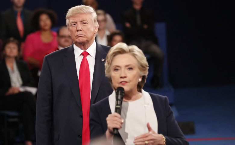 Вторые президентские дебаты в США между Хиллари Клинтон и Дональдом Трампом.