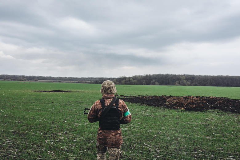 Украинский солдат в Донбассе