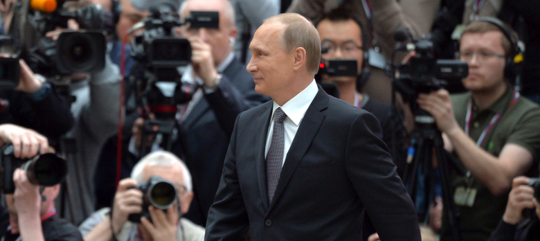 Президент России Владимир Путин  после прямой трансляции.