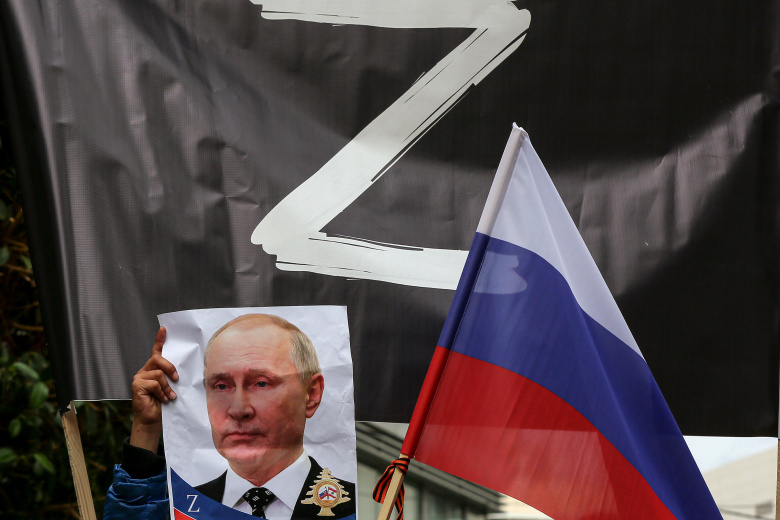 Буква Z стала символом поддержки войны в Украине