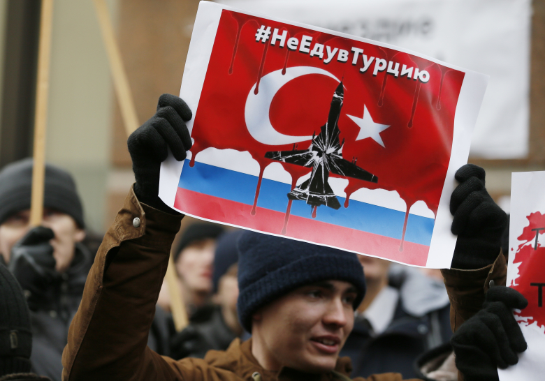 Акция протеста у посольства Турции в Москве.