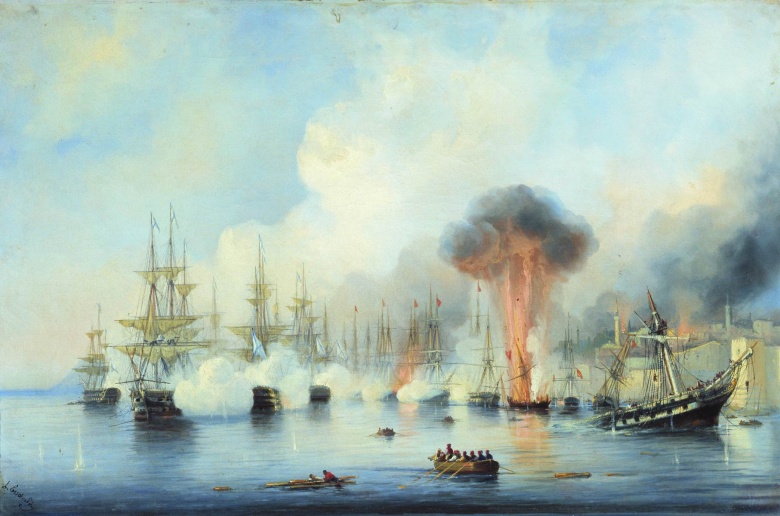 А. П. Боголюбов. Синопский бой 18 (30) ноября 1853 года.